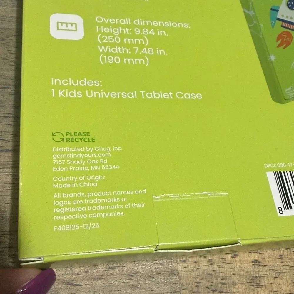 NEW- Universal Tablet Case with Space Design